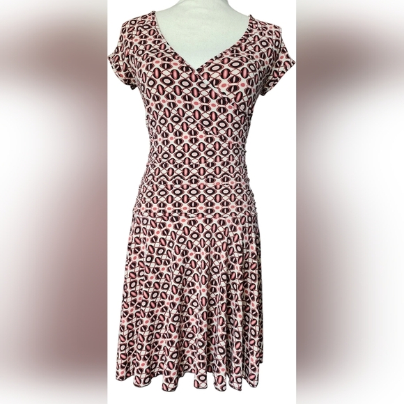 Macy's BCX Shift Dress Vintage Retro Style Print Dress Women's S - Picture 1 of 12
